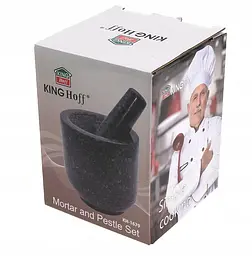 Ступка з маточкою (граніт) KingHoff KH-1679 - мініатюра 5