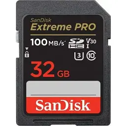 Карта пам'яті SanDisk 32GB SD class 10 UHS-I U3 V30 Extreme PRO (SDSDXXO-032G-GN4IN)