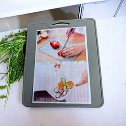 Дошка кухонна силіконова обробна 30х35 см, Kitchen Master Сірий 86383 - мініатюра 4