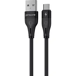 Кабель Proove Soft Silicone USB-A to Micro-USB 2.4A 1m Black (CCSO20001301) [130625]