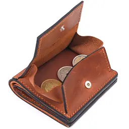 Чоловічий шкіряний гаманець GRANDE PELLE 9,5х10х1,5 см acs0024001 - мініатюра 3
