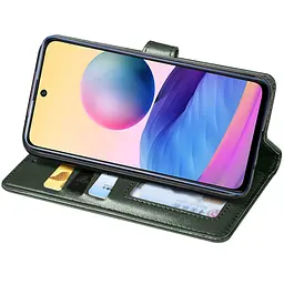 Шкіряний чохол-книжка GETMAN Gallant (PU) для TECNO Pop 5 LTE Зелений - мініатюра 4