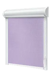 Тканинний ролет закрита система з боковими планками Льон Ліловий 90*200 закрита система - мініатюра 1