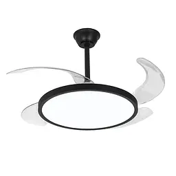 Люстра вентилятор потолочна LED Levistella 7943043 (42) BK, 40W, чорний, сучасний стиль з пультом - мініатюра 2