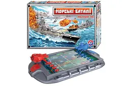 Настільна гра 1110 "Морські баталії" у коробці ТЕХНОК