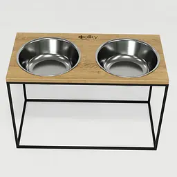 Hollky Base XXL40 — миски на підставці для дуже великих собак (2 × 2,8 л) - мініатюра 4