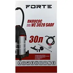 Пилосос Forte VC3020SADF 2000W для сухого та вологого прибирання 30 л (96297) - мініатюра 7