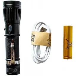 Акумуляторний ліхтар X-Balog BL-W545 1011 CREE T6 світлодіодний ручний Zoom 18650 - мініатюра 6