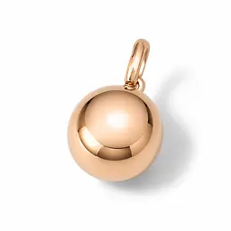 Золотий кулон-кулька з червоного золота 585 проби P-0512 - мініатюра 3