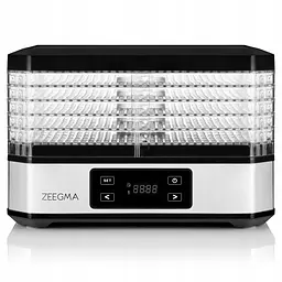 Сушарка для овочів фруктів та грибів дегідрататор Zeegma Dry Chef Silver - мініатюра 2