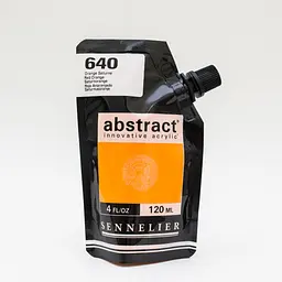 Акрилова фарба Sennelier Abstract, 120 мл, Червоно-помаранчевий (Red Orange)
