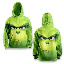Худі спортивне з 3D принтом Grinche 31495 XS