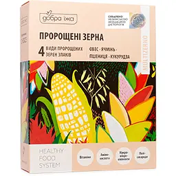 Пророщені зерна вівса, ячменю, пшениці, кукурудзи у стіках 100 г (10 стіків по 10 г) ДОБРА ЇЖА | Choice Phyto