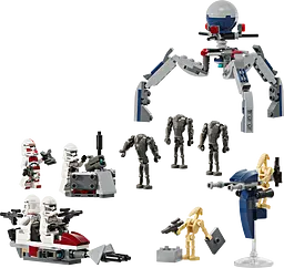 Конструктор LEGO Star Wars Клони-піхотинці й Бойовий дроїд. Бойовий набір 215 деталей (75372) - мініатюра 2