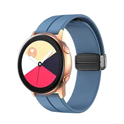Ремінець силіконовий Tamister для годинника Magic Lock 22 мм блакитний - мініатюра 4