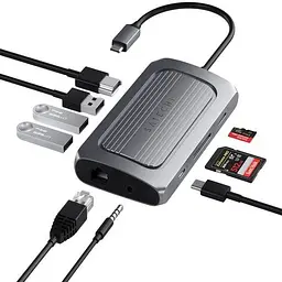 Адаптер Satechi USB4 Multiport Adapter with 8K HDMI Space Gray (ST-U4MA3M) - мініатюра 4