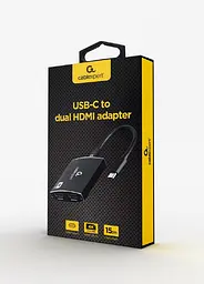 Адаптер-перехідник Cablexpert USB-C на 2 HDMI (A-CM-HDMIF2-01) - мініатюра 2