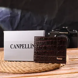 Шкіряний затискач для грошей Canpellini 10.2х8.5х1 см acs0025022 - мініатюра 8