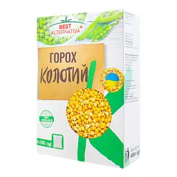 Горох колотий шліфований Бест Альтернатива 400 г (4 пакетиків по 100 г) - мініатюра 2