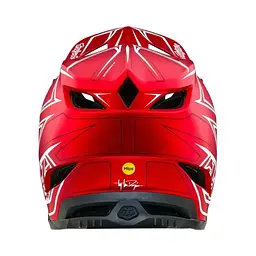 Велошолом Troy Lee Designs D4 Composite Helmet Pinned Red XL (1106-140505005) - мініатюра 2