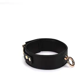 Нашийник з повідцем Liebe Seele Black Organosilicon Collar With Leash - мініатюра 4