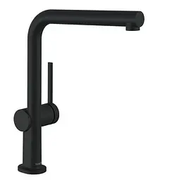 Змішувач Hansgrohe Talis 270 1jet кухонний з витяжним виливом Sbox 72809670 Black Matt Чорний матовий
