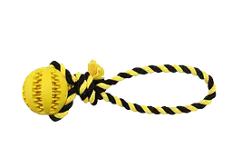 Іграшка для собак Derby Rubber Dog Chew Toy with Rope