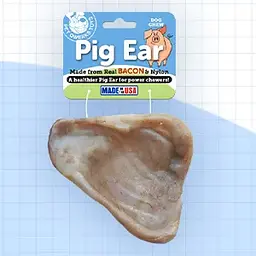 Ласощі для собак Pet Qwerks Pig Ear (свиняче вухо), Large