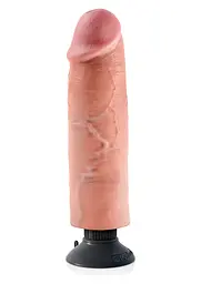 Вібратор Pipedream Vibrating Cock 22.8 см тілесний - мініатюра 2