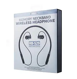 Вакуумні Bluetooth навушники‑гарнітура Remax RB‑S29 Чорні - мініатюра 4