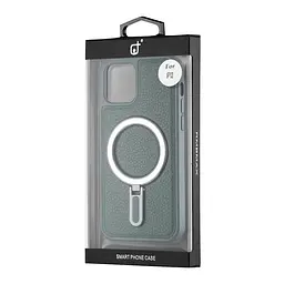 Чохол Jinduka Leather Ringo iPhone 12 Green - мініатюра 2