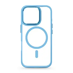 Чехол Apple iPhone 16 Pro, Unit MagSafe, голубой, прозрачный, магсейф, противоударный, магнитный, панель-накладка с поддержкой MagSafe, с поддержкой беспроводной зарядки, TPU+PC, защита всего корпуса, ударопрочный, ArmorStandart (ARM78724)