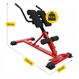 Лава для гіперекстензії 4FIZJO регульована Red/Black (P-5905973402682) - мініатюра 4
