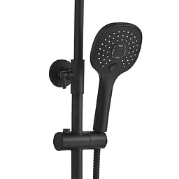 Душова система Globus Lux Termostatic R GLA-0041T-BB, Чорний матовий - мініатюра 3