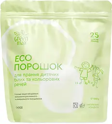 Еко порошок для прання дитячих білих та кольорових речей Green Max 1 кг Choice