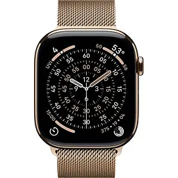 Смарт-годинник Apple Watch Series 11 GPS + Cellular 46 мм Gold Titanium Case with Gold Milanese Loop S/M [MFD74] [151110] - мініатюра 2