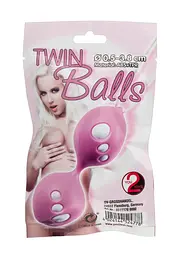 Вагінальні кульки Twin Balls, 11 см, рожевий - мініатюра 3