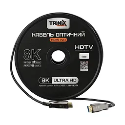 Кабель HDMI V2.1 оптичний Trinix 100м (AOC-HDMI8k-100m) (74-00144) - мініатюра 2