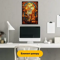 Дерев'яний фігурний пазл puzzlean Жовтогарячий Котик, А3, Картонна коробка 200 елементів - мініатюра 6