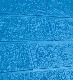 Самоклеюча декоративна 3D панель 3D Loft під синю цеглу 700x770x5мм - мініатюра 4