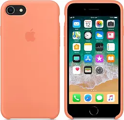 Чохол Apple Silicone Case iPhone 8/7 peach (OEM) - мініатюра 4