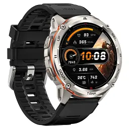 Розумні тактичні смарт-годинник Kospet Tank T3 Ultra 2 модуль GPS Silver (18654) - мініатюра 3