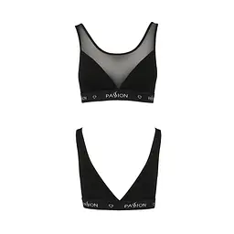 Топ з прозорою вставкою Passion PS002 TOP M, black - мініатюра 5