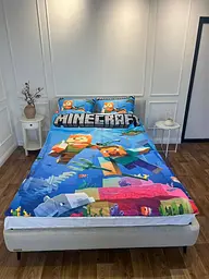 Постільна білизна 3D полуторна з мікросатину Minecraft №3 31397 150х215 см 50х70 см - мініатюра 5