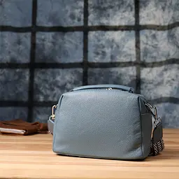 Жіноча сумка з двома секціями з натуральної шкіри Vintage 22,5х14х9,5 см sum0027586 - мініатюра 11