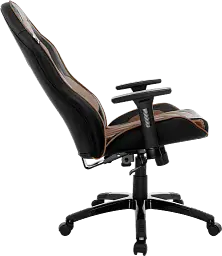 Геймерське крісло GT Racer чорне коричневе (X-2645 Black/Brown) - мініатюра 4