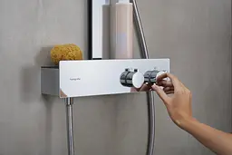 Душова система з термостатом Hansgrohe Rainfinity 250 1jet EcoSmart chrome 28742000 - мініатюра 2