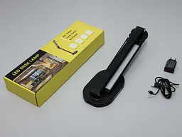 Світильник настільний LED Diasha 5508BK, 14W, чорний, регульована висота, димер, таймер, нічник - мініатюра 5