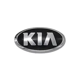 Емблема Kia Хром Пластик (65х130 мм) на двосторонньому скотчі ЕМ 171103