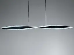 Підвісна LED люстра Romin Diasha чорна 58 Вт 10 м² - мініатюра 2